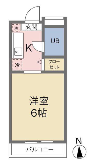 コンフォール河井(ワンルーム/3階)の間取り写真