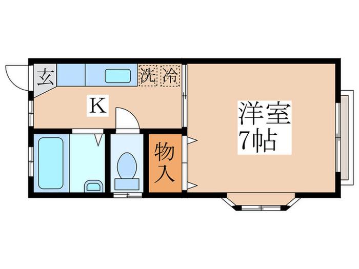 メゾン94(1K/2階)の間取り写真