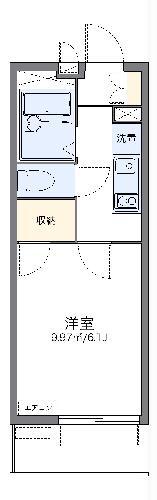 レオパレスNEXTII(1K/3階)の間取り写真