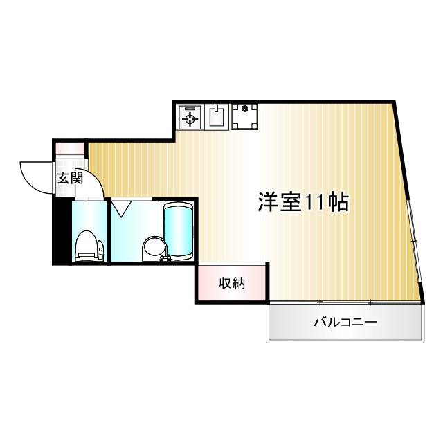 エクセルハイム恵比寿(ワンルーム/7階)の間取り写真