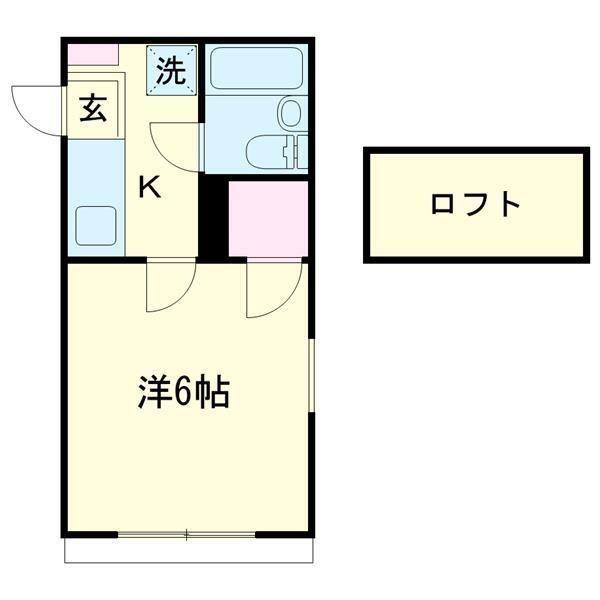 VILLA510II(1K/1階)の間取り写真