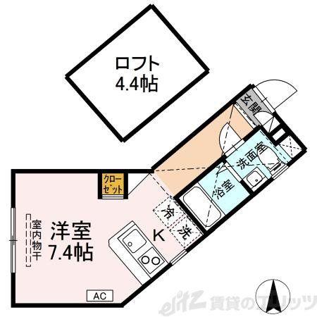 BLOOM住吉(ワンルーム/5階)の間取り写真