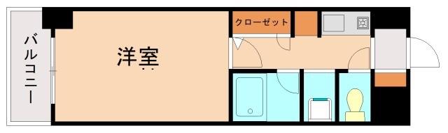 アンピールメゾン九大前(1K/7階)の間取り写真