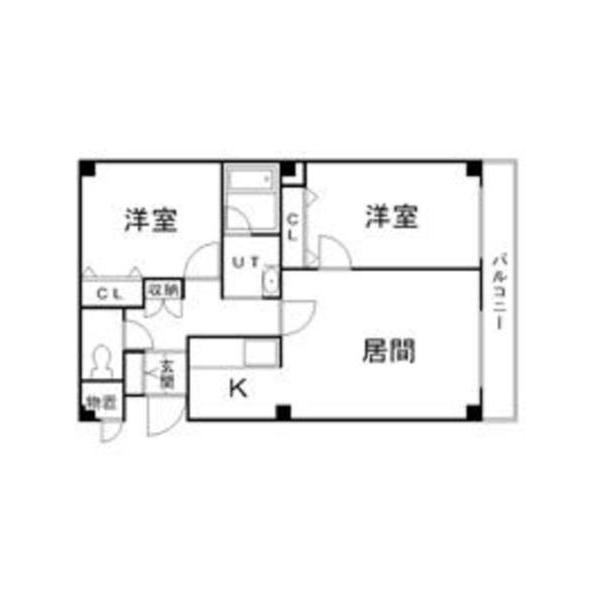 APITAKAMUI310(2LDK/3階)の間取り写真