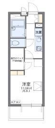 レオパレスMSハイツ(1K/2階)の間取り写真