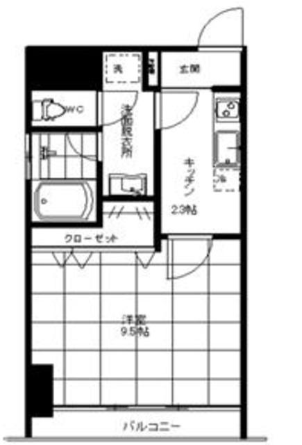 URBANSELECT川口並木(1K/7階)の間取り写真