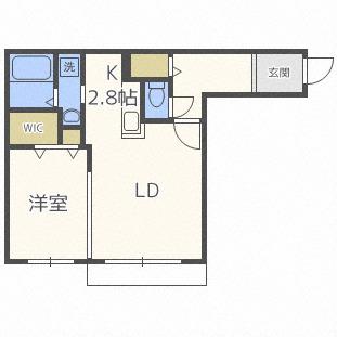 PREMIER RESIDENCE(1LDK/4階)の間取り写真