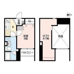 アルトラヴィーユ京都アルトラヴィーユキョウト(1K/1階)の間取り写真
