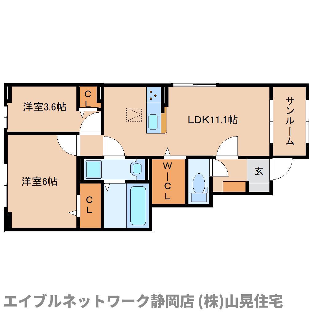 ニコ ライフ(2LDK/1階)の間取り写真