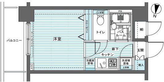 フェニックス赤坂(1K/2階)の間取り写真