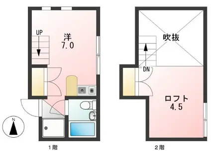 ドンキホーテ(ワンルーム/1階)の間取り写真
