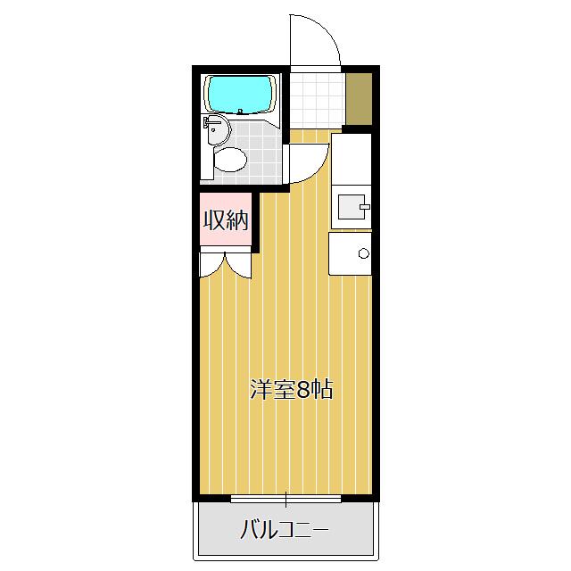和み館しきぢ(ワンルーム/2階)の間取り写真