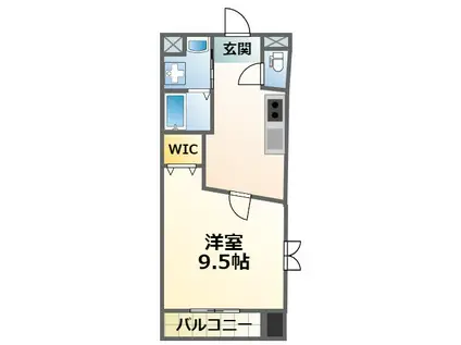 キャッスルプラザ甲子園アネックス(1K/4階)の間取り写真