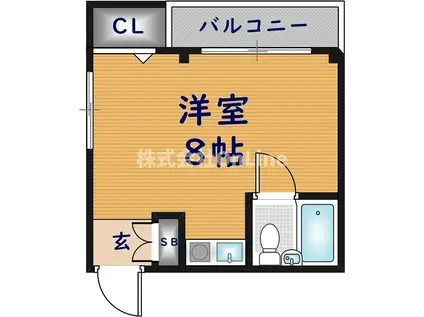 トマトハイツ小阪(ワンルーム/2階)の間取り写真