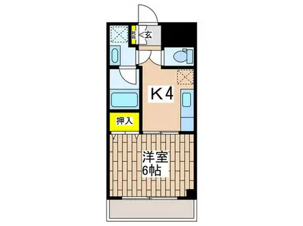 カサハラビル藤沢II(1K/5階)の間取り写真