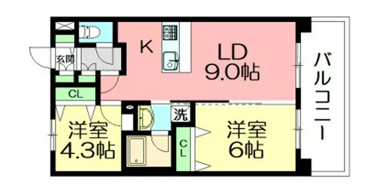 らうらうじ湘南台 10階階 間取り