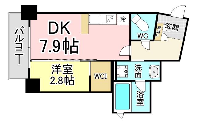 グラン グレイス(1LDK/4階)の間取り写真