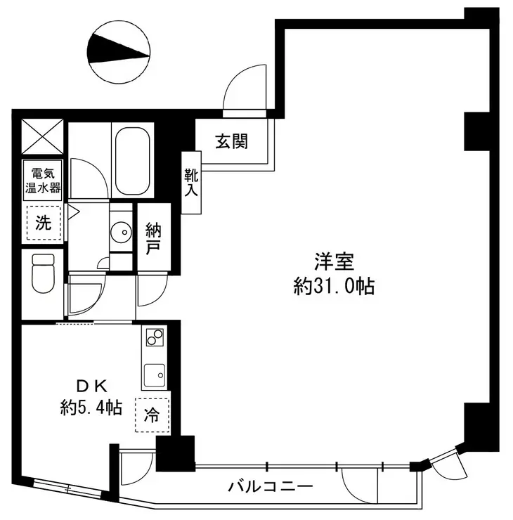 御苑ハイム 4階階 間取り