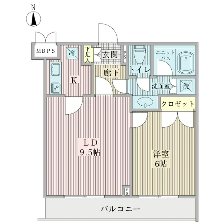 ルーブル早稲田弐番館 2階階 間取り