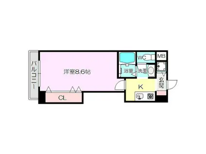 MPLAZA新大阪壱番館(1K/5階)の間取り写真