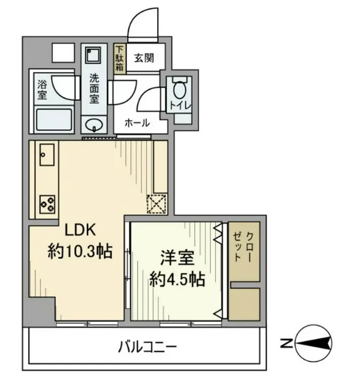 ライオンズマンション菊川第2 2階階 間取り