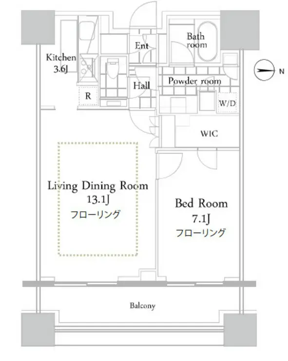 コンシェリア西新宿タワーズウエスト 26階階 間取り