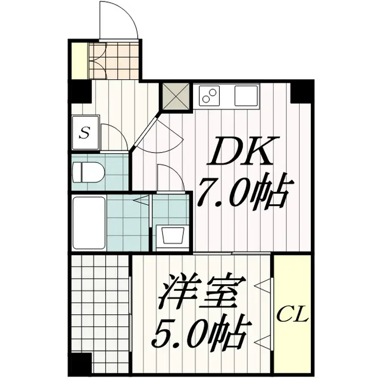 エクセレントコート千葉新宿 4階階 間取り