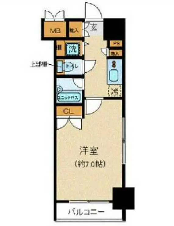 パレステュディオ神田神保町 6階階 間取り