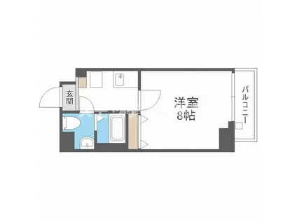 FDS住吉公園(1K/2階)の間取り写真