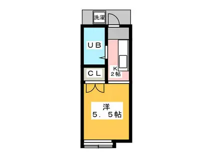 ザッツ井荻Ⅱ(ワンルーム/2階)の間取り写真