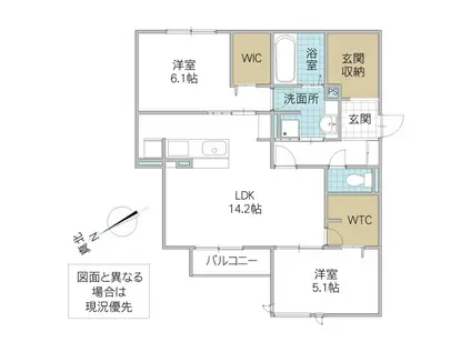 DS LIEN C C号地(2LDK/2階)の間取り写真