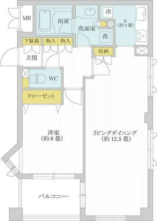 アズ小石川 3階階 間取り