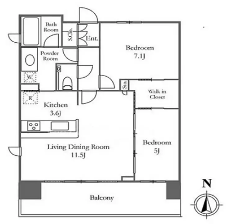 クレヴィア森下駅前 9階階 間取り