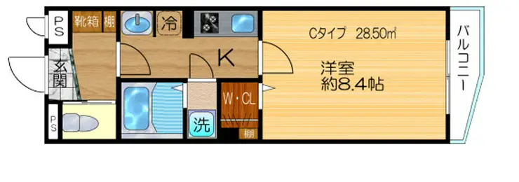 ヴィラルミエール 1階階 間取り