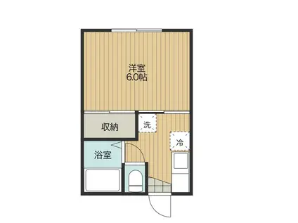 ALPHA(1K/1階)の間取り写真