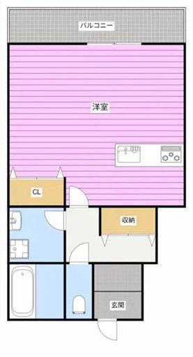 レヴィード(ワンルーム/1階)の間取り写真