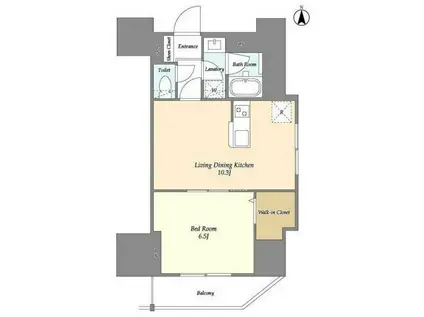 スコレサイト池袋(1LDK/5階)の間取り写真