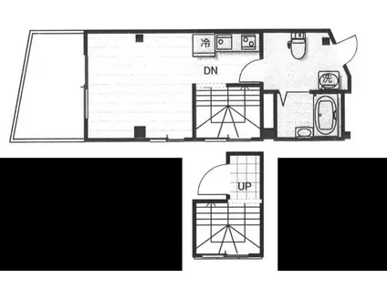 ファブール石神井公園(ワンルーム/4階)の間取り写真