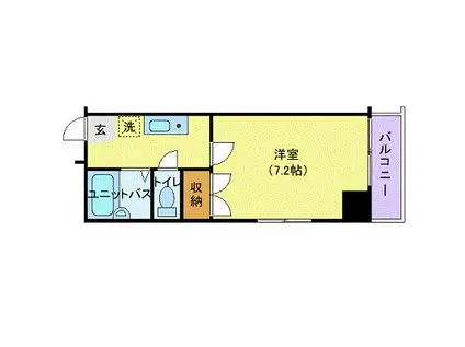 サンビューティ春日町(1K/3階)の間取り写真