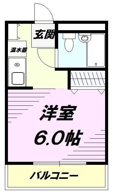 MT小山(1K/2階)の間取り写真
