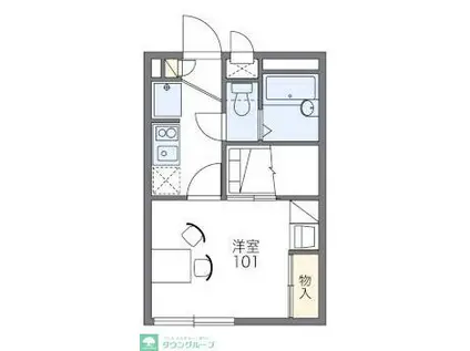 レオパレスイシイ(1K/1階)の間取り写真