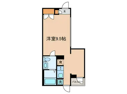 フェスタ水道(ワンルーム/4階)の間取り写真