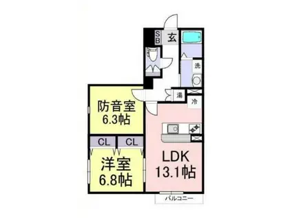 東京メトロ東西線 南行徳駅 徒歩6分 4階建 築17年(2LDK/2階)の間取り写真