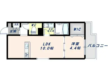 ARCA弥刀駅前(1LDK/3階)の間取り写真