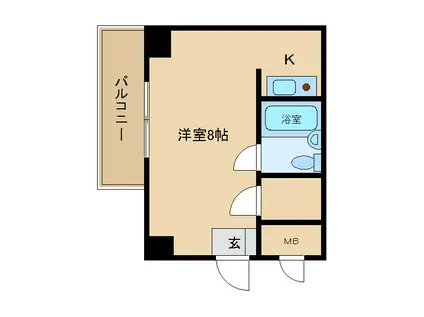 オリエント新大阪アーバンライフ(1K/12階)の間取り写真