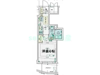エステムコート名古屋千種グレイス(1K/5階)の間取り写真
