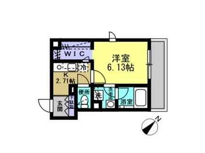 シャーメゾン鶴見弐番館(1K/2階)の間取り写真