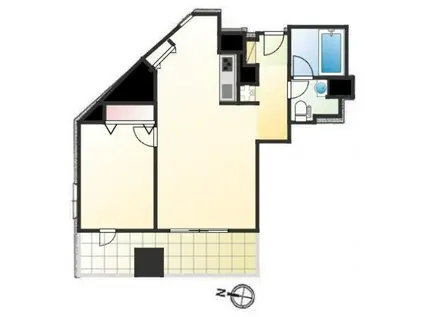 レグノ・セレーノ(1LDK/9階)の間取り写真