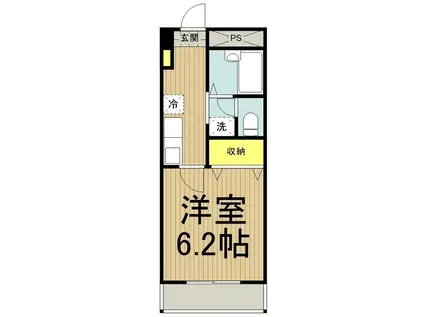 バルベーラ(1K/1階)の間取り写真