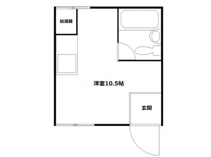 アムール駒込(ワンルーム/2階)の間取り写真